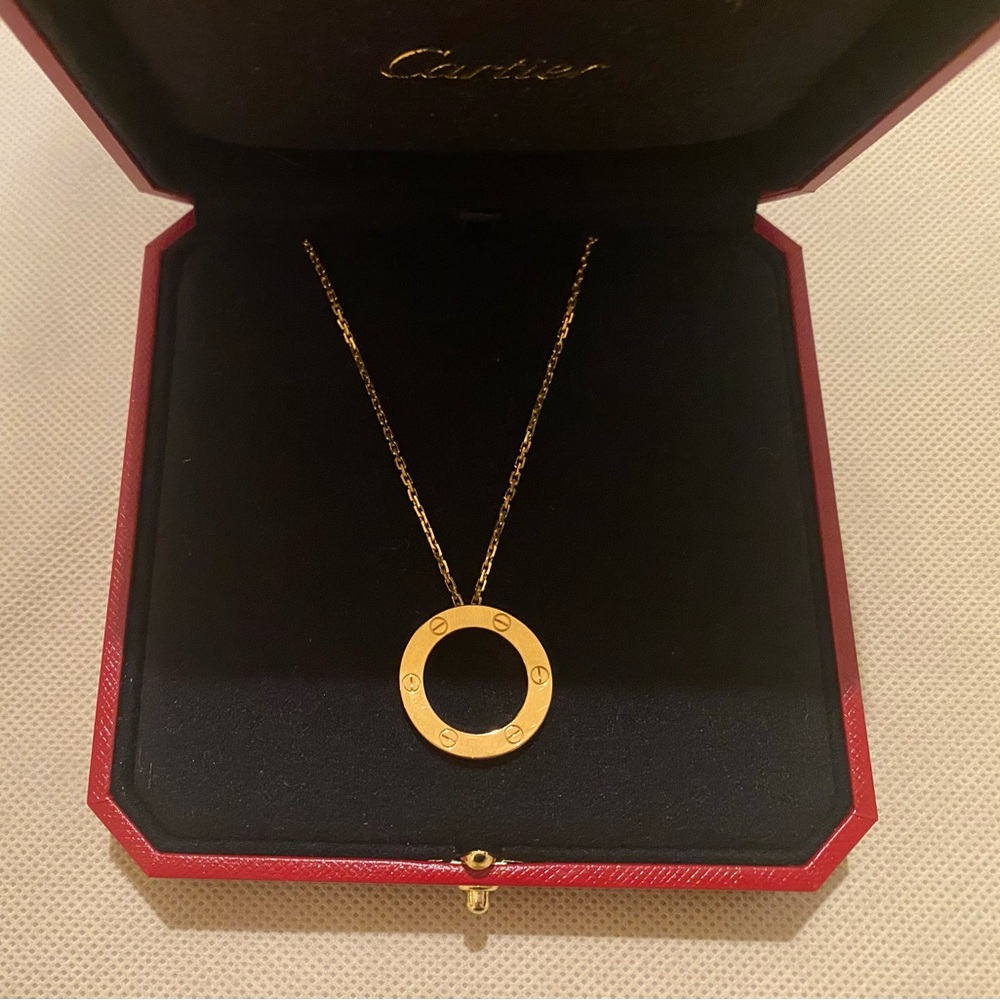 Cartier Love Necklace Yellow Gold